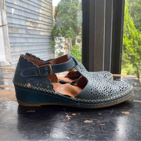 Spring Step Shoes Airy By Spring Step Light Blue Butter